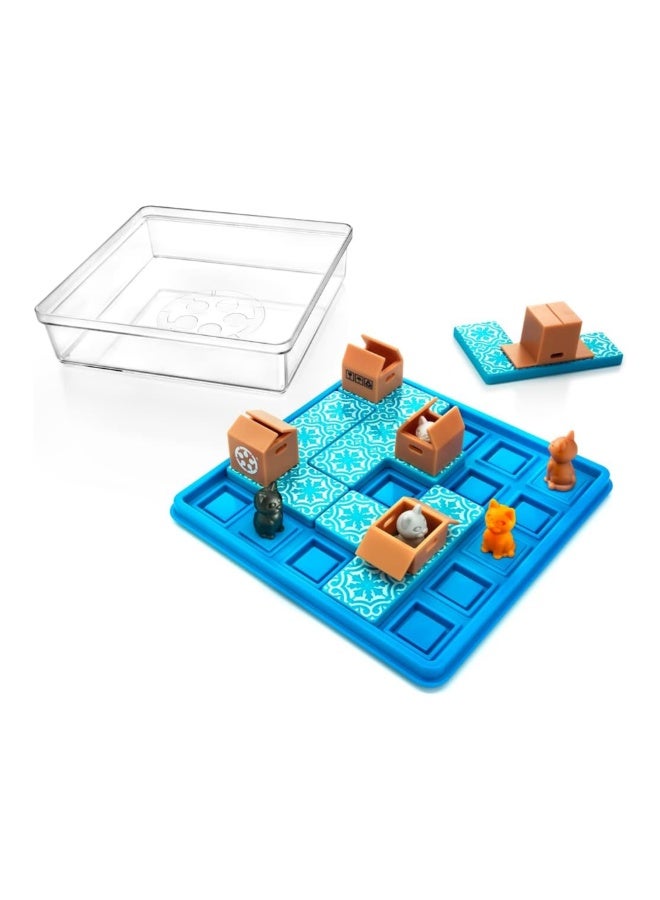 SmartGames Cats and Boxes, Fun IQ Brain Teaser Puzzle, Cognitive Development STEM Toy with 60+ Challenges, Travel Friendly Tabletop Educational Matching Puzzle Game, Suitable for Children Above 7+ - Image 2